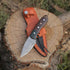 Handmade Damascus Steel Knife - Fixed blade Bush craft Hunting Knife, Survival & Camping Knives, with Rose Wood Handle Real leather Sheath, (HM1)...