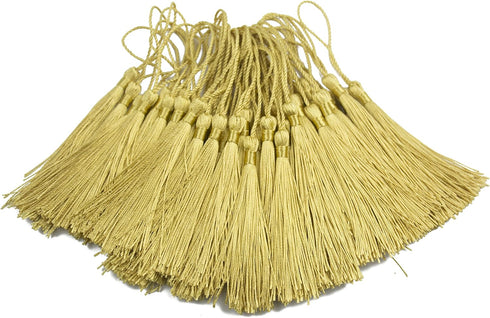 Aokbean 100pcs 5 Inches Handmade Silky Floss Soft Craft Bookmark Tassels with Loops for DIY, Jewelry Making, Graduation Tassel,Bookmarks,Souvenir ...