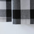Window Curtain Valances 18 inches Long Living Room Bedroom 1 Panel Buffalo Check Small Valance Curtain Rod Pocket Classic Country Farmhouse - Blac...