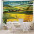 Lunarable Tuscan Tapestry, Idyllic Landscape of Tuscany Road and Cypresses to Medieval Farmhouse Image, Fabric Wall Hanging Decor for Bedroom Livi...