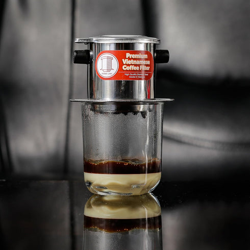 Vietnamese Drip Coffee Maker Filter. Single Cup Serve. Inox. 6 oz Small Stainless Steel...