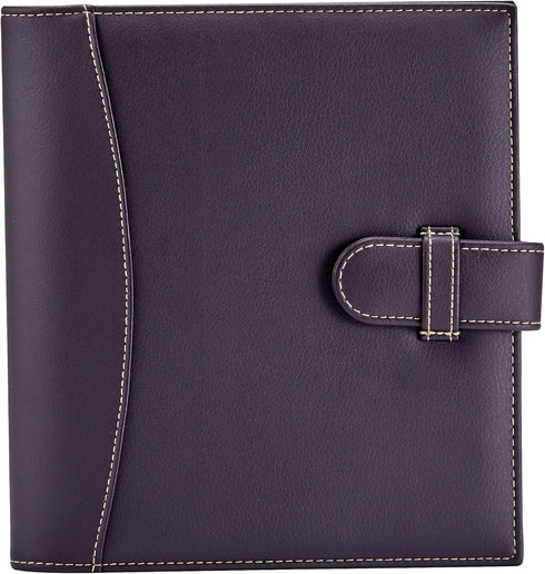 It's Academic Mini Executive Leather Portfolio Folder, 1" Ring Binder and 250-Sheet Capacity, Note Pads, and 5.5" x 8.5" Documents, 2 Pen Loops, D...