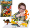 Deluxebase Jumbo Playset - Dinosaur from 12-Piece Large Dinosaur Figurines Toy Set. Bag of Dino Toys including a Stegosaurus, Pterodactyl and Spin...