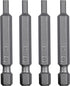 Mayhew Tools 19404-4 SAE Hex Power Bit, 1/8 x 2", 4-Pack...