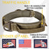 ADITYNA Heavy Duty Dog Collar with Handle - Reflective Green Dog Collar for Large Dogs - Wide, Thick, Tactical, Soft Padded - Perfect Dog Collar f...