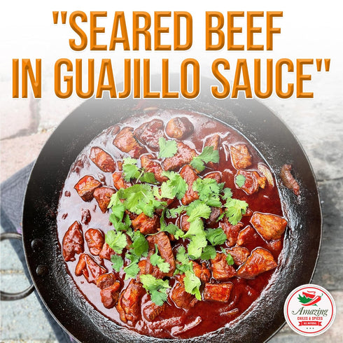 Guajillo Chile Powder Ground (4oz) – Natural and Premium. Great For Chili, Sauces, Stews, Salsa, Meat Rubs, Enchiladas, Mole and Tamales. Tangy Sp...