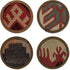 Kilim Coasters, Set of 4 Authentic Kilim Coasters, Handmade in Turkey and Handselected for Quality and Color/Pattern Mix...