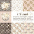 28 Sheets Scrapbook Paper, 6"X6" Inch Floral Scrapbook Paper 160gsm Cardmaking Craft Paper Pack Decorative Paper for Card Making (Natural Softness...