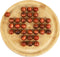 TOWO Wooden Solitaire Game –Peg Solitaire Puzzle Toy - Classic Board Game Marble Chess Mind Game 19.5CM 7.7” Round Board with Wooden Balls One Pla...