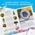 Kids Crystal Growing Kit - Grow 6 Crystal Trees in Just 6 Hours, Educational STEM Craft Kit with Art Supplies and Geode Specimen...