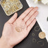 PH PandaHall 300pcs Drop Open Bezels for Resin 3 Sizes Earrings Beading Hoop Linking Rings Teardrop Connectors Charms Links Frames for Clay Earrin...