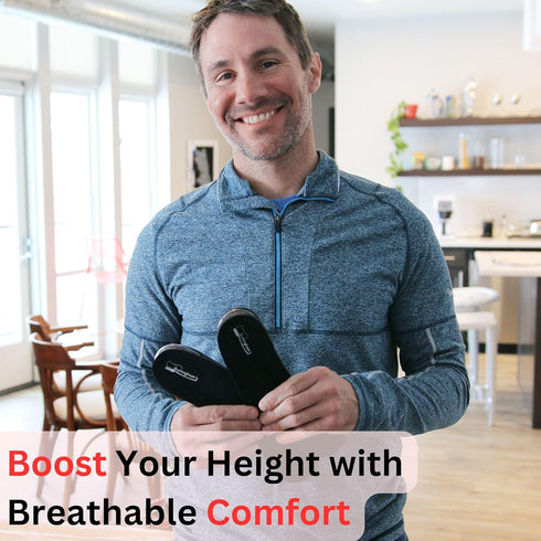 Burlingham's Height Increase Insole, Shoe Lifts for Men and Women (2 Inch) Elevated, Cushioned Heel Inserts and Arch Support Insoles | Lifted, Sup...