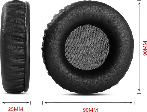 Black Ear Pads Foam Soft Replacement Ear Cushions Covers Pillow Earmuffs Compatible with Insignia NS-WHP314 Headset Headphone...