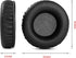 Black Ear Pads Foam Soft Replacement Ear Cushions Covers Pillow Earmuffs Compatible with Insignia NS-WHP314 Headset Headphone...