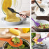 Homikit 5-Piece Kitchen Cooking Utensils Set, Colorful Silicone Slotted Turner Spatula Spoons for Nonstick Cookware, Dishwasher Safe Kitchen Tools...