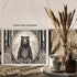 Posterizer 1 pcs- Bear sorrounded by wild flowers and trees-Art for Animal Lovers-Floral Botanical Art- Gift for Men Women Teens-Living Room Bedr...