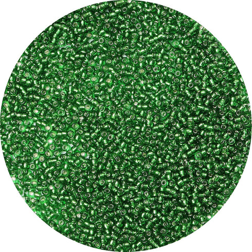 10000pcs Glass Seed Beads Bulk,2mm 12/0 Craft Seed Beads Small Pony Beads for DIY Craft Projects Bracelets Necklace Jewelry Making - Dark Green Wa...