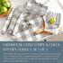 Elrene Home Fashions Farmhouse Living Stripe and Check Kitchen Towels, 17" x 28" (Set of 3), Gray/White 3...