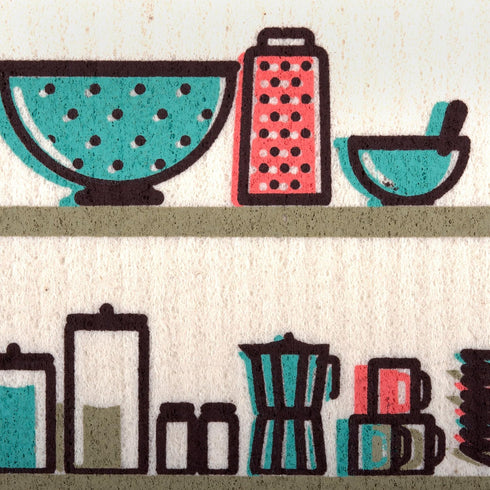 DII Swedish Dishcloths for Kitchen & Cleaning, Reusable, Machine Washable & Dishwasher Safe, Biodegradable, 7.75 x 6.75, Utensils, 3 Piece...