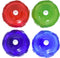 KONG Dog Squeezz Ball Medium Assorted Colors Green, Red, Blue, Purple 4pk...