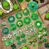 24pcs St.Patrick's Day Dog Bow Ties, Adjustable Green Pet Small Dog Collar Attachment Grooming Bowties, Lucky Clover Dog Bow Ties for Holiday Fest...