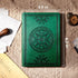 CAGIE Leather Vintage Journal for Men Soft Cover Lined Pages Notebook 180 Lay Flat for Writing Travel Diary, 5.7'' x 8.3'', Dark Green...