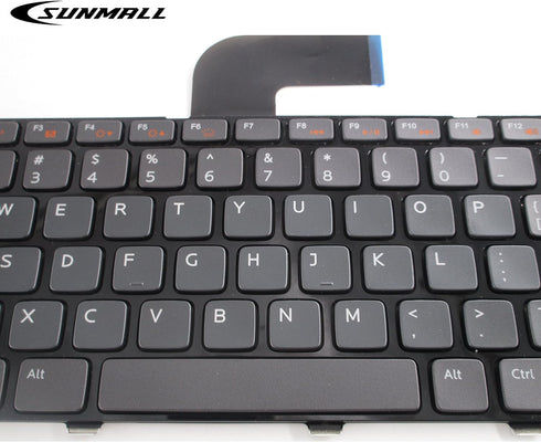 Keyboard Replacement with (Backlit and Frame) Compatible with Dell Inspiron 14R N4110 N4120 M4110 N4050 N5040 N5050 M5040 M5050, VOSTRO 1440 1445 ...