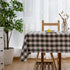 Aquazolax Table Cloths for Rectangle Tables Gray Buffalo Plaid Extra Long Farmhouse Decorative Wrinkle Free Table Covers for 6 Foot Table, 54Wx 10...