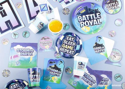 Battle Royal Multicolor Round Paper Plates - 7", Pack Of 8 - Durable & Sturdy - Perfect Party Essential For Themed Parties & Events...