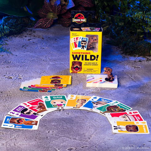Funko Something Wild! Jurassic Park with T. rex Pocket Pop! Card Game for 2-4 Players Ages 6 and Up...