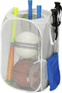 Simple Houseware Mesh Pop-Up Laundry Hamper Basket With Side Pocket, Gray - 2 Pack...