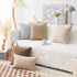 Home Brilliant Linen Pillow Covers 18x18 Set of 2 Burlap Decorative Beige Throw Pillows Cover for Couch Living Room, 18 x 18 inches, Light Linen...