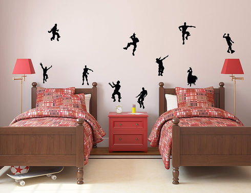Video Game Wall Decal Wall Sticker Poster Floss Dancing Game Room Decor Peel & Stick Game Decal Baby Bedroom Home Decor Gaming Stickers (34.6" x 2...