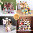 Spice Rack,No Tool Needed & No Pungent Acrylic Glue Self-derived Snap On Assembly Spice Shelf Pantry Kitchen Cabinet Organizer 10 in for Jars,Baki...