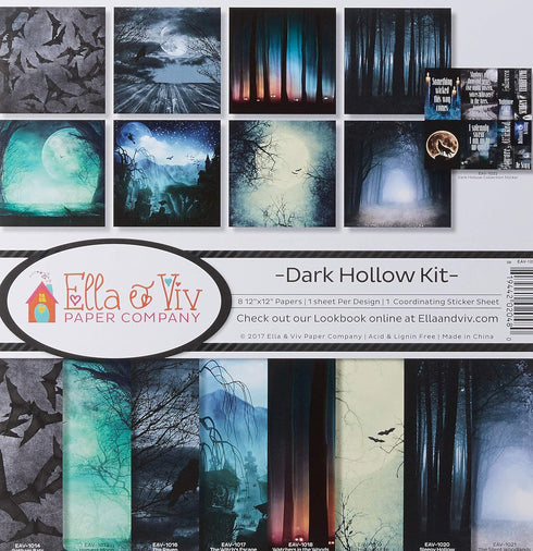 Ella & Viv by Reminisce EAV-1023 Dark Hallow Scrapbook Collection Kit...