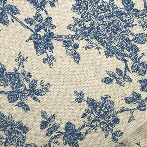 Linen Fabric Floral Pattern by The Yard- Precut 1 Yard 62 Inch Width for Sewing DIY Crafting Quilting Sofa Tablecloth Curtain Cloth...