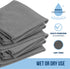 GREEN LIFESTYLE Microfiber Cleaning Cloth 12 Pack, Borderless Microfiber Towels Cleaning, Rags for Cleaning, Car Microfiber Towel, Drying Towels f...