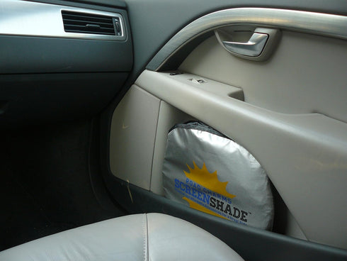 Windshield Sun Shade - Jumbo XL (70 x 35 inches) Car Window Shade - Easy to Use Folding Shade Nylon UV Protector - Keeps Car Cool - Pop-Up Style -...