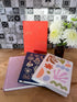 DesignWorks Ink Jumbo 7.5" x 10.25" Notebook Journal with 200 Lined Pages, Ribbon Marker, and Pockets, Bookcloth Matisse...