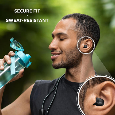 Coby Mini True Wireless Earbuds | Compact Lightweight in-Ear Headphones w/Case | World's Smallest Wireless Ear Buds w/Built-in Mic | Wireless Head...