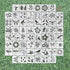 60pcs Stencils for Crafts Reusable,3inch Small Animal Plant Flower Insect Template for journaling,Card Making,Spray Painting,Drawing Creating on W...