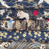 5PCS Cotton Pattern Fabric Fabric Bundles Small Flower Pattern Japanese Style Fabric for Crafts Sewing Quilting Patchwork Face Protection (Gold Pi...