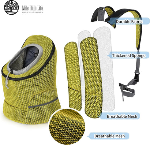 Mile High Life | Hiking Outdoor Pet Carrier Backpack | Kitty Puppy Cat Carrier | Dog Carrier for Small Dogs | Dog Backpack w Breathable Mesh with ...