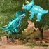 KatchOn Giant Blue Dinosaur Balloons - 38 Inch, Pack of 2 | Dino Mylar Balloons for Birthday Party Decor...
