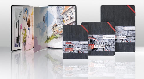 The Zig Zag Book 300gsm Accordion Fold Watercolor Notebook, 5.5" x 5.5", 18 fls....