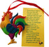 Legend of The Rooster Ornament Set Hanging Christmas Tree Decoration with Story Card Pack...