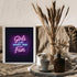 Posterizer 1 pcs-Girls just wanna have fun- vintage neon girly wall sign-Kitchen & Bar Art-Inspirational Women's Art - Art for Cafe, Restaurant, C...