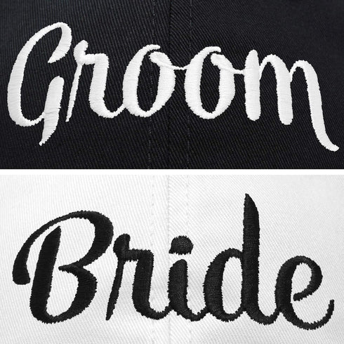 DALIX Bride Groom Dad Hats Baseball Caps Newlywed Wedding Party Gift...
