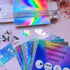 28 Sheets Holographic Cardstock Paper 250gsm/92lb, 8.5 x 11 Metallic Glitter Paper 4 Mixed Styles Printable Only Compatible with Laser Printer,Thi...