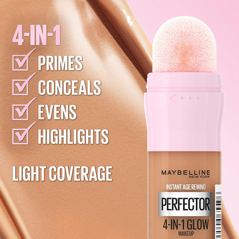 Maybelline New York Instant Age Rewind Instant Perfector 4-In-1 Glow Makeup, Fair/Light Cool...